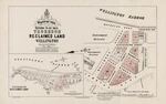 Plan of the sections to be sold, Thorndon reclaimed Land, Wellington. Image of map sourced from Land Information New Zealand