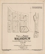 Plan of the township of MacAndrew. Copy 2