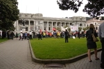 Anti Proposed ACC Levy Increase Protest Parliament Wellington February 2010.JPG