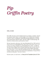 CV Pip GriffinPoetry.doc