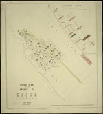 General plan of the township of Clyde. Colour accurate digital copy photographed by Alexander Turnbull Library