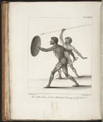 Two of the natives of New Holland, advancing to combat'. Plate 27 in Sydney Parkinson, ...