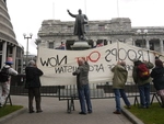 Hillary Clinton Visit Protest Parliament November 2010.JPG