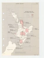 North Island. National park and state forest park maps. Image of map sourced from Auckland War Memorial Museum