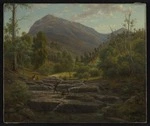 Guérard, Eugen von, 1811-1901: Thal um Mt. Wellington bei Hobart "Insel Tasmania, Australien" 1886