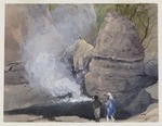 [Fox, William] 1812-1893 :Boiling mud pool near Te Tarata. Rotomahana. [1864?]