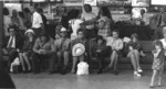Railway Station Crowd on bench 1972.tif