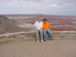 Ishbel and Alex at the Painted Desert, Arizona.JPG