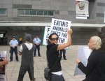 Meat Producers Conference Protest Wellington March 2007 32.JPG