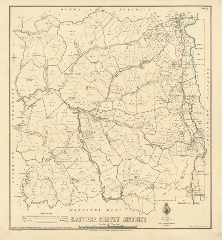 Wellington Land District - survey district Maps (1896-1936) by Dawn ...