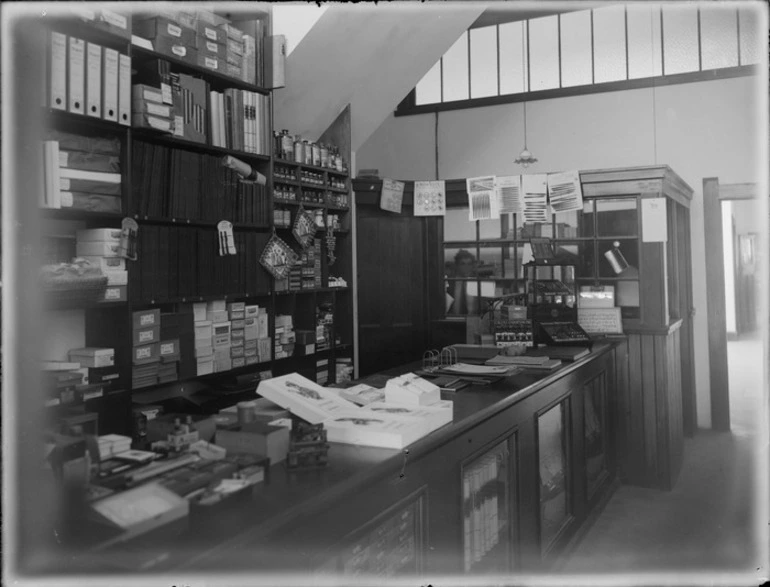 Image: Interior of E S Cliff & Co, Stationers, Hastings