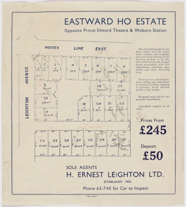 Image: Eastward Ho estate : opposite Prince Edward Theatre & Woburn Station.
