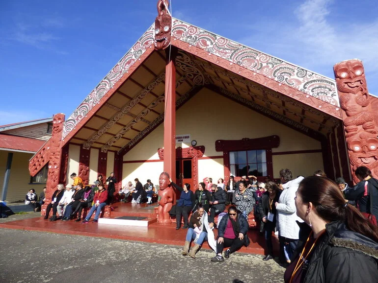 Image: Members at Te Kāhui Whetū, Owae Marae