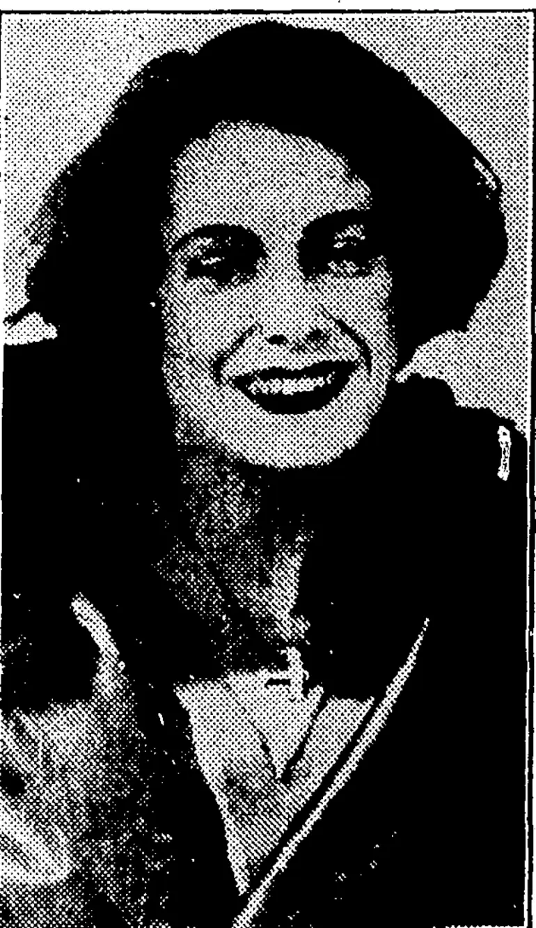 Image: United Press riioto. MISS JEAN BATTEN, a New Zealand airwoman, who has commenced a flight from England to Australia. She has arrived-ft (Evening Post, 10 April 1933)