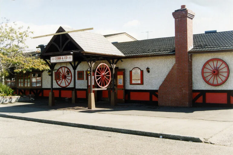 Image: Cobb & Co. Family Restaurant; Totara Lodge, opposite Trentham Railway Station.