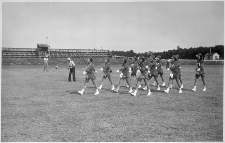 Image: Showing an unidentifed marching team in...