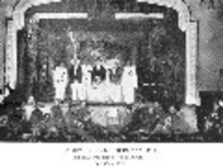 Image: On Stage. Kalk, Germany, 1919 — All that was left of "The Kiwis" — See Page 132