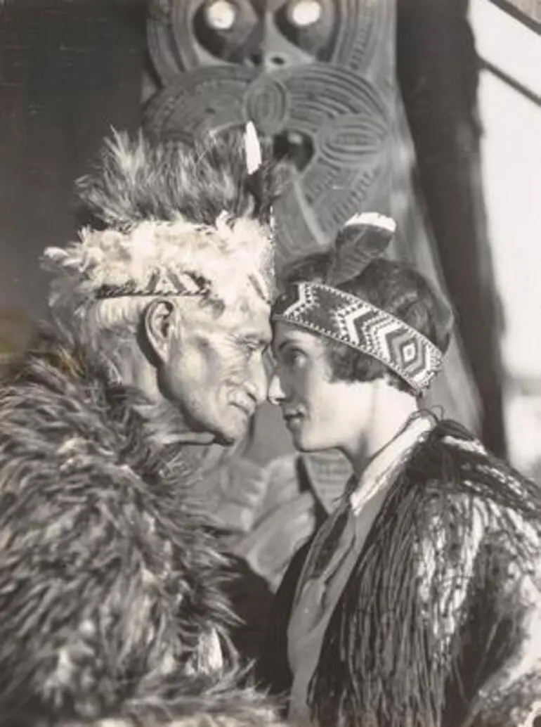 Image: Jean Batten and Arawa Chief Mita Taupopoki