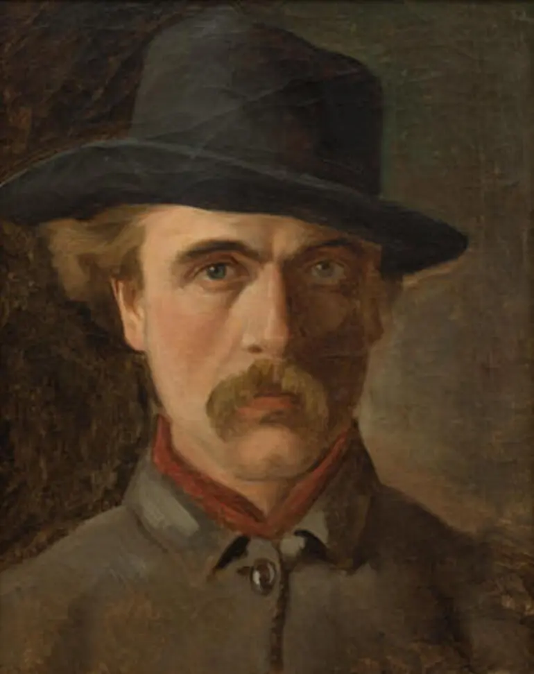 Image: Self portrait wearing a hat