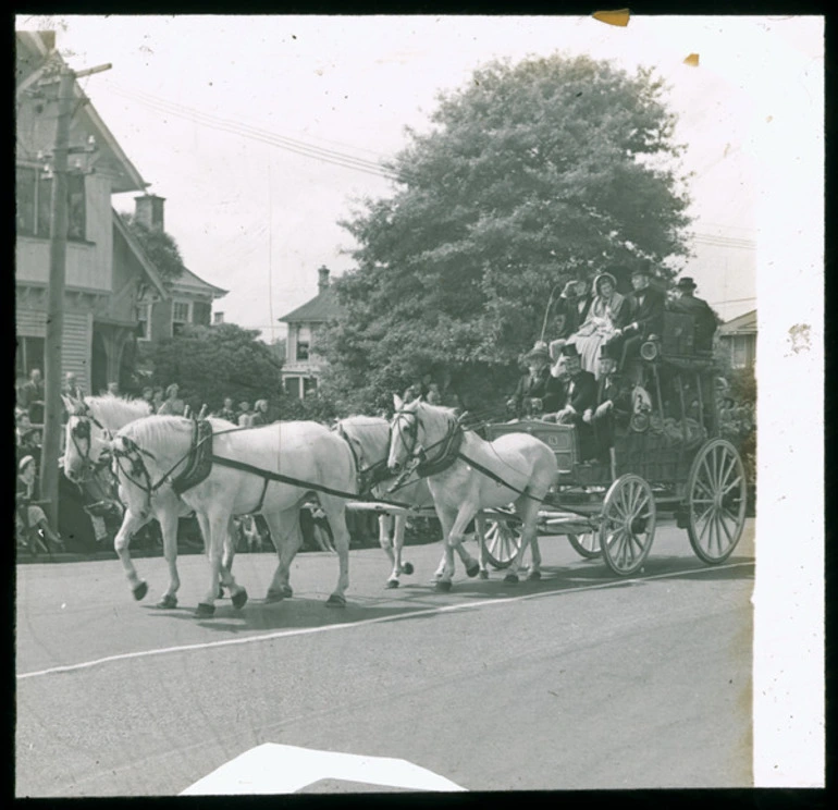 Image: Horse and carriage at a Canterbury Centennial parade