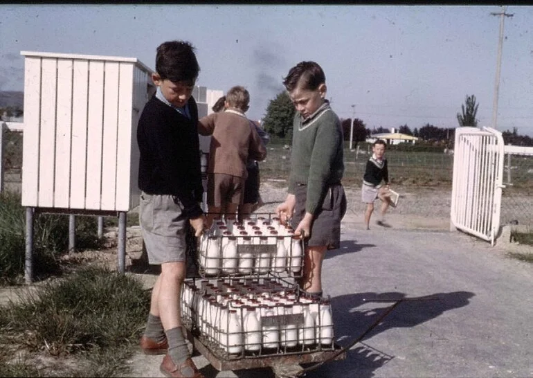 Image: Milton Primary Milk Delivery, 1960s