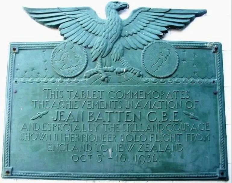 Image: Tablet Jean Batten Commemorative Tablet