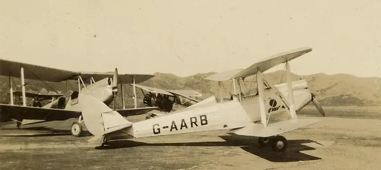 Image: Photograph of Jean Batten's De Havilland Gipsy Moth