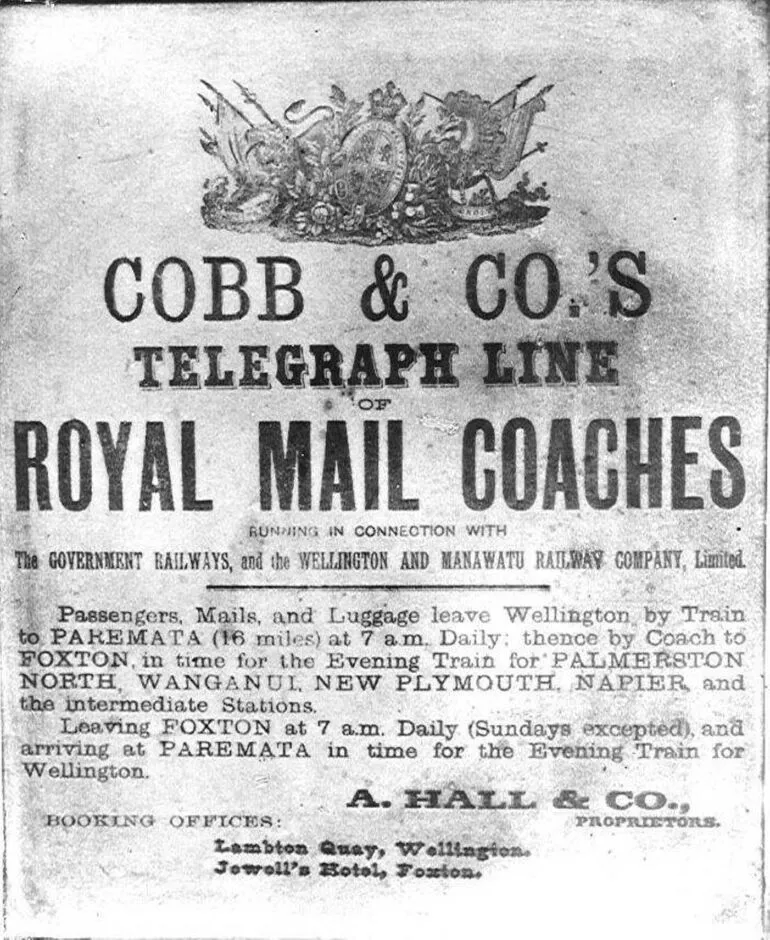 Image: Cobb & Co. information poster