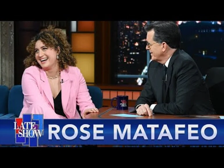 Image: Samoan comedian Rose Matafeo on 'The Late Show with Stephen Colbert'