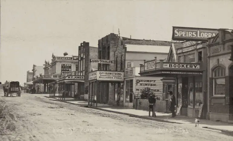 Image: King Street, Pukekohe, ca 1915