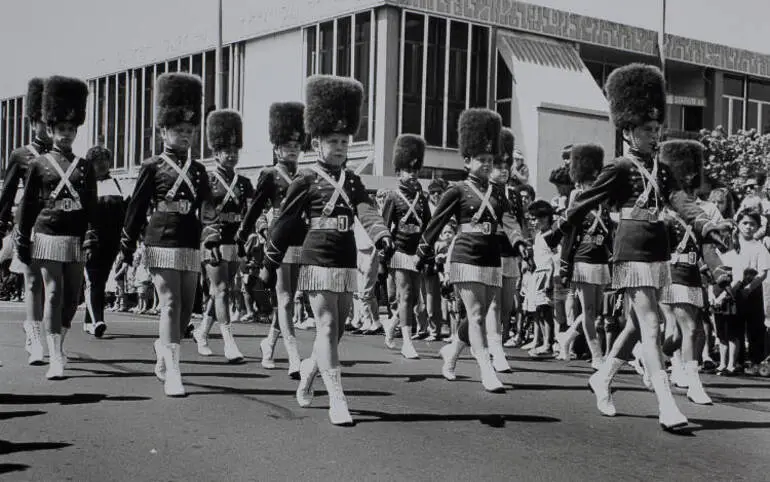 Image: Marching girls, Manurewa, 1991