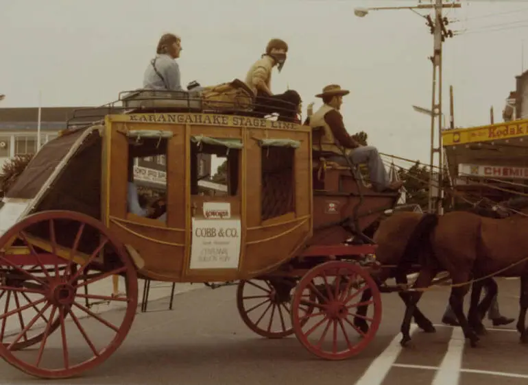 Image: Centennial stagecoach, Howick, 1980.