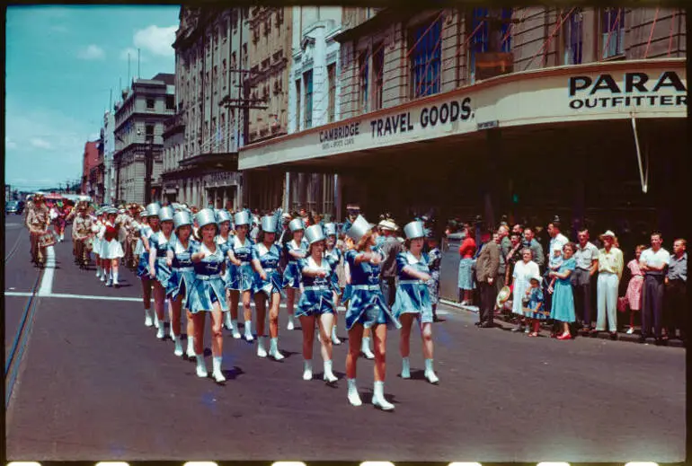 Image: Marching girls in Quay Street