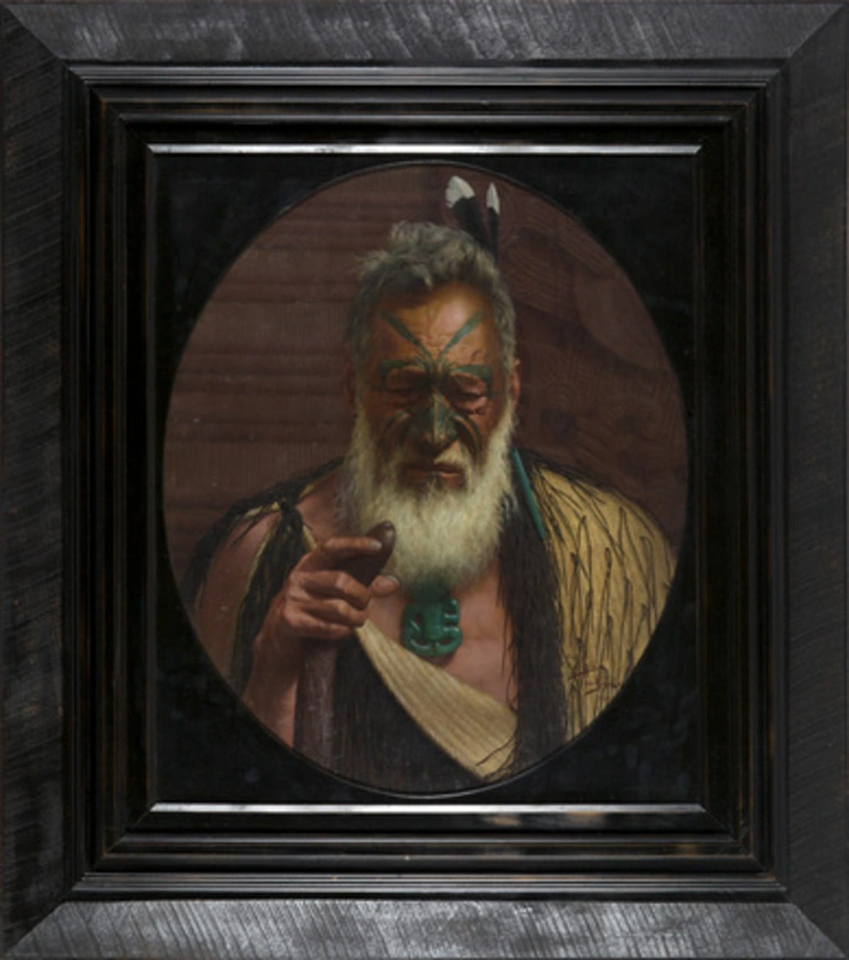 Image: Tikitere Mihi, a Noted Chieftain of the Ngatiuenuku