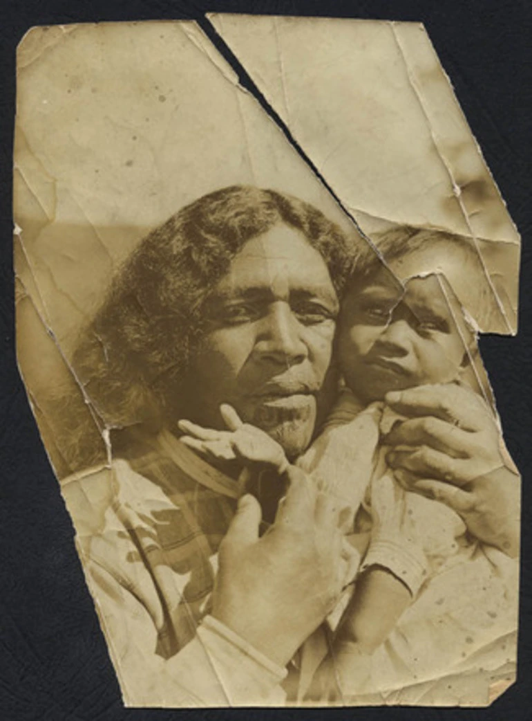 Image: [Te Rerehau Kahotea and her grandson Rongomaiwhiti Tamaira]