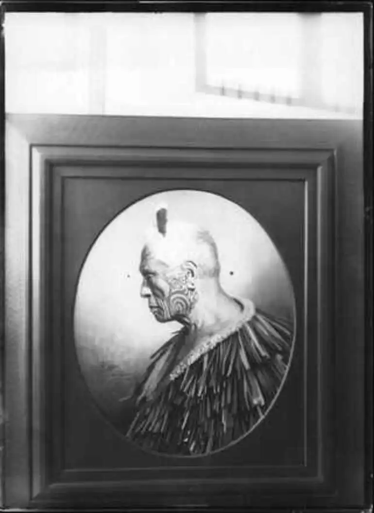 Image: Maori portrait. C.F. Goldie painting.