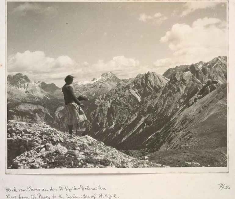 Image: Blick vom Pares zu den St. Vigilier Dolomiten - View from Mt. Pares to the Dolomited of St. Vigil