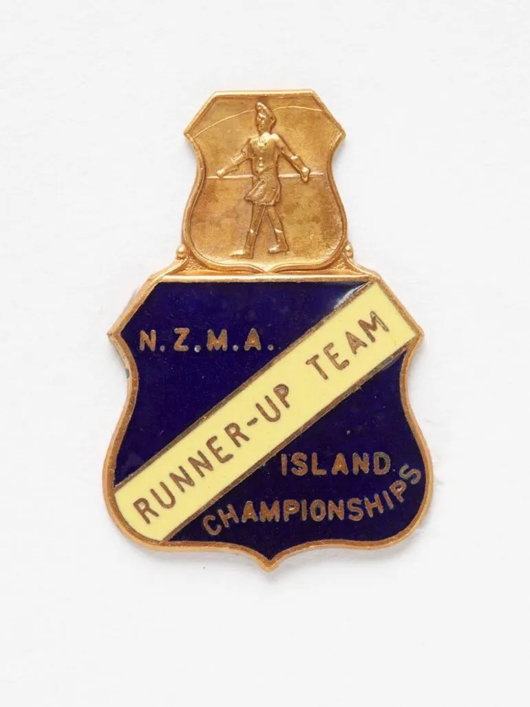 Image: New Zealand Marching Association Island Championships badge: Runner-up team