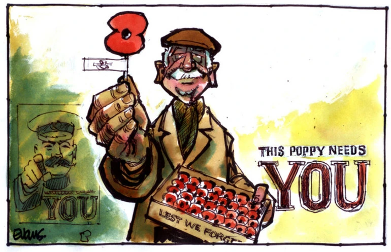 Image: Evans, Malcolm Paul, 1945- :This poppy needs YOU. 20 April 2012
