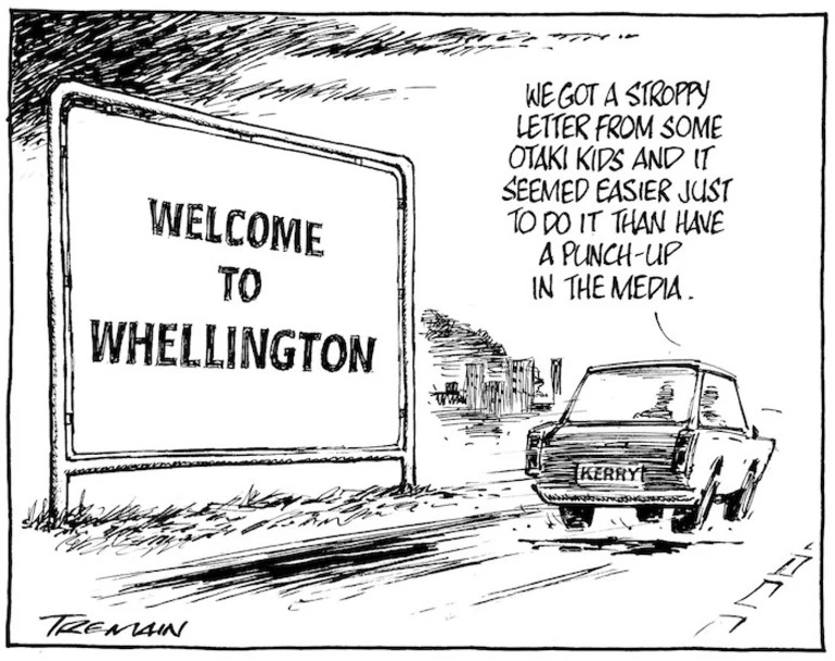 Image: WELCOME TO WHELLINGTON. 4 September 2009