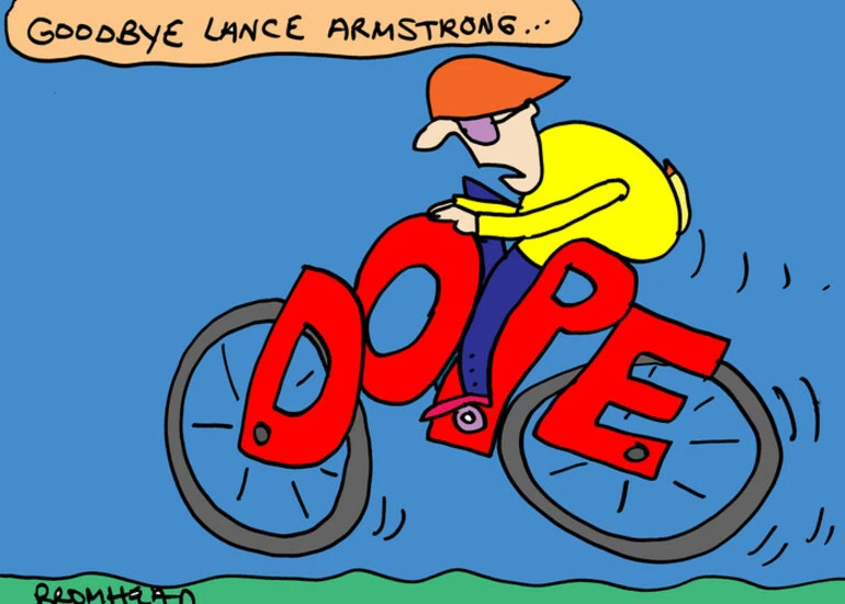 Image: Bromhead, Peter, 1933-:'Goodbye Lance Armstrong...' 24 October 2012