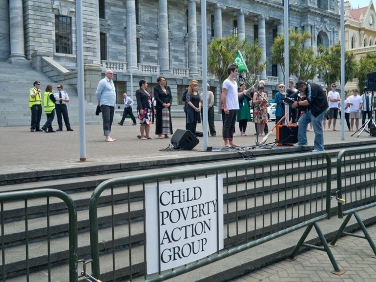 Image: Child Poverty Action Group protest