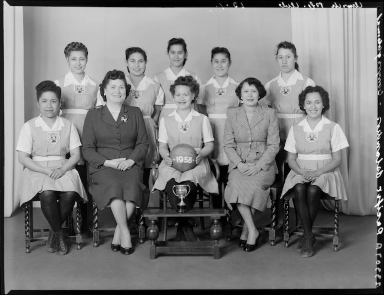 Image: Pacific Islanders Congregational Church Basketball Club women's team of 1958