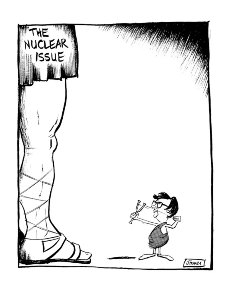 Image: Lynch, James Robert, 1947- :'The nuclear issue' 11 February 1985