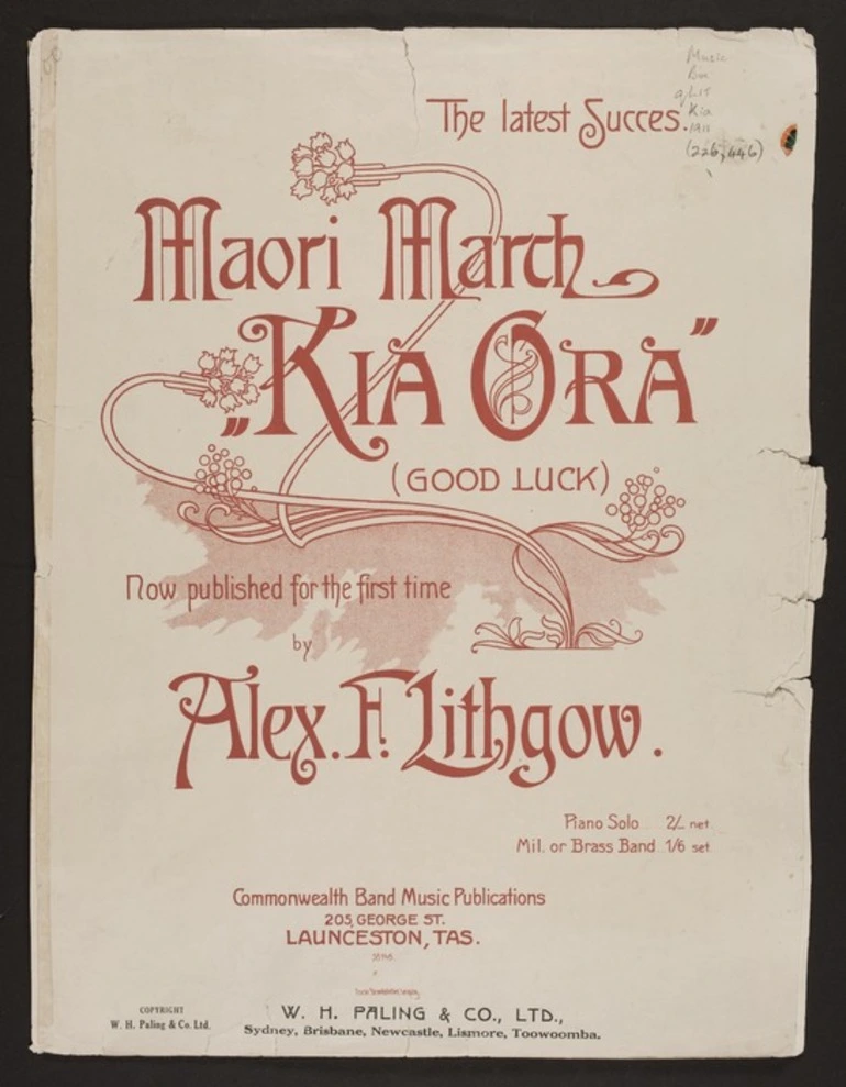 Image: Kia ora : Māori march / Alex F. Lithgow.