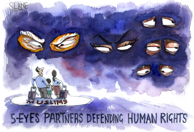 Image: 5-eyes partners defending human rights
