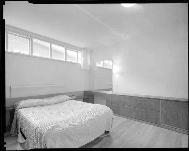 Image: Bedroom, Mallard house, 44 Lotua Street, Wellington