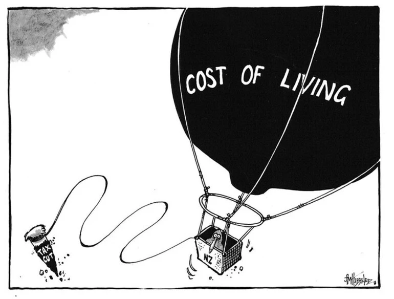 Image: Hubbard, James, 1949- :Cost of living. 19 April 2011