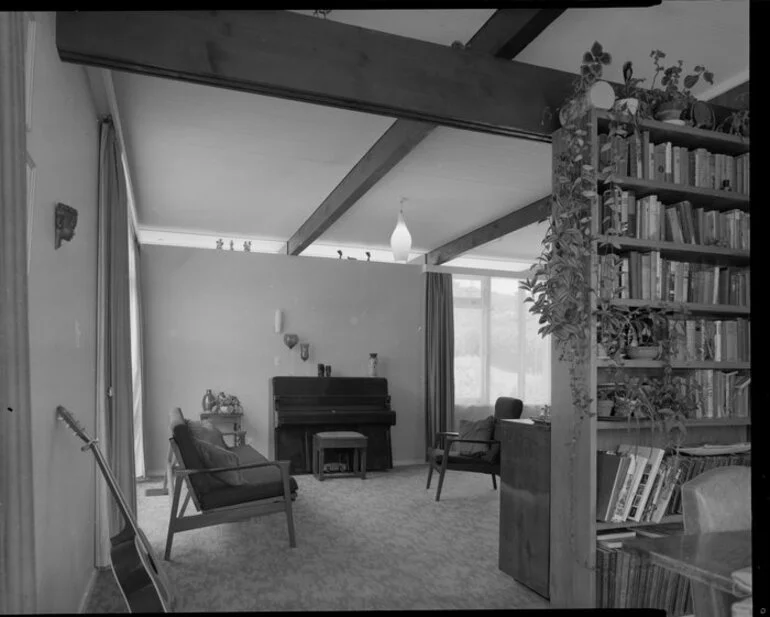 Image: Living room of Utting house, [Wellington?]