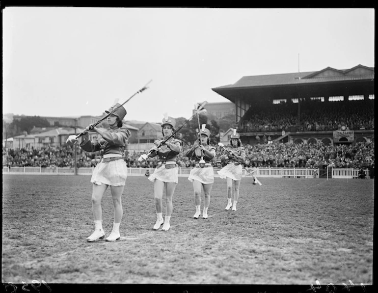 Image: Auckland Majorettes marching team